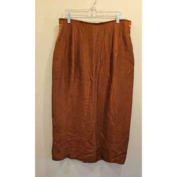 First Lady Jackie and Julian 3 Piece Set Duster, Skirt & Tank 2XL Burnt Orange - Picture 14 of 16